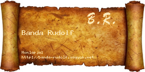 Banda Rudolf névjegykártya